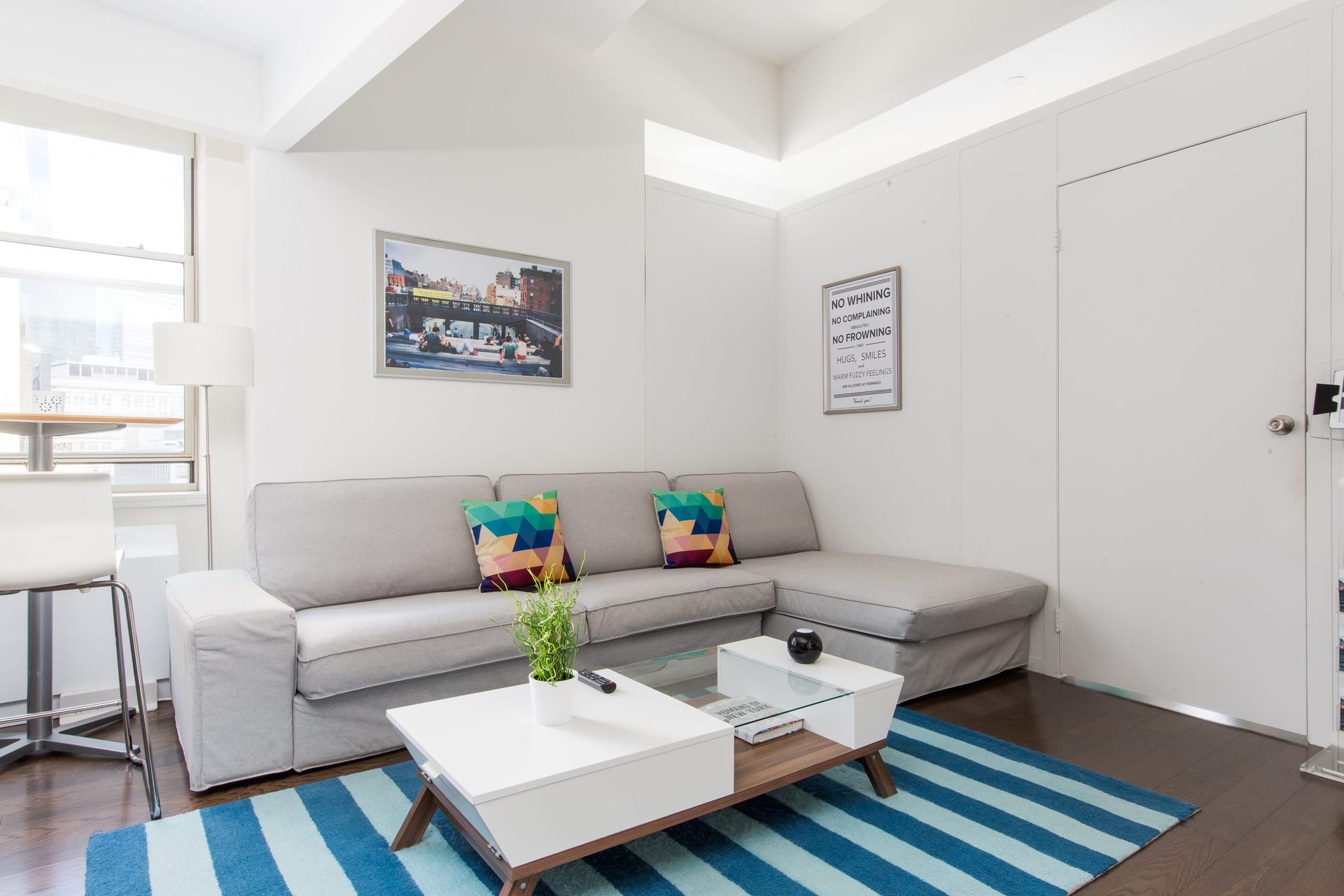Interior at the Seaport shared residence.